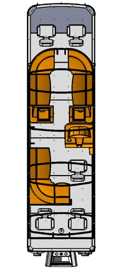 Kinocean F26 Fishing Series pontoon boat catalog image