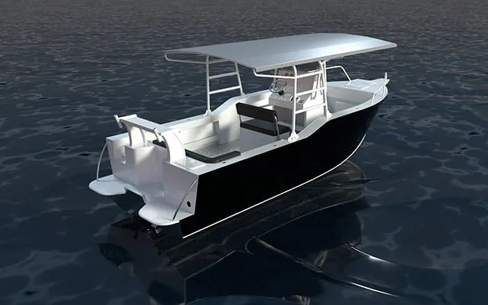 Kinocean KV-230 larger center console aluminum fishing boat