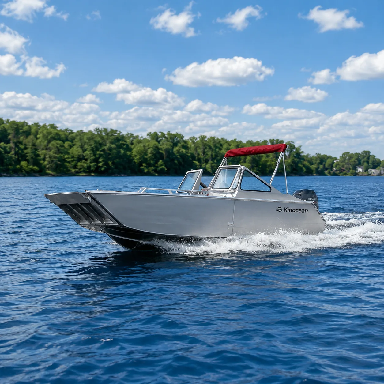 Kinocean LC-220 bow-gate aluminum landing craft