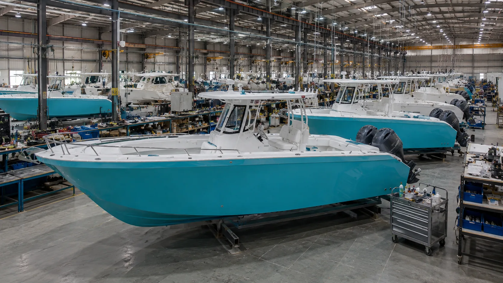Kinocean fishing boats in production