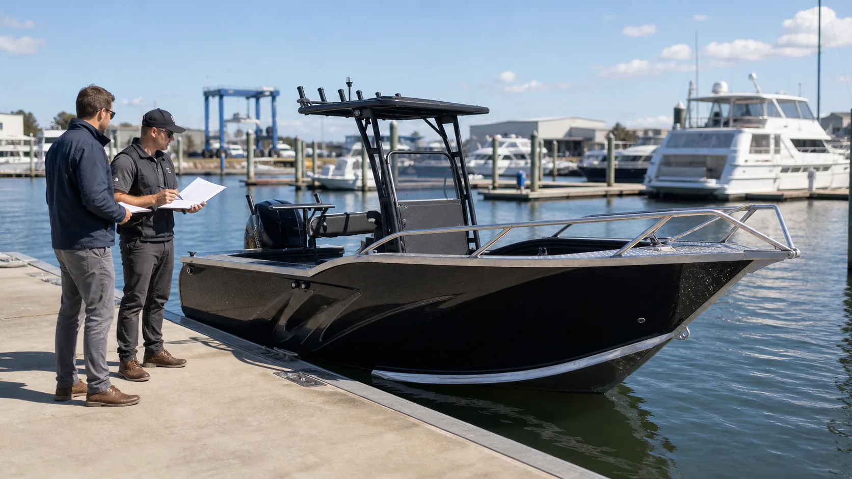 OEM fishing boat configuration review before production approval