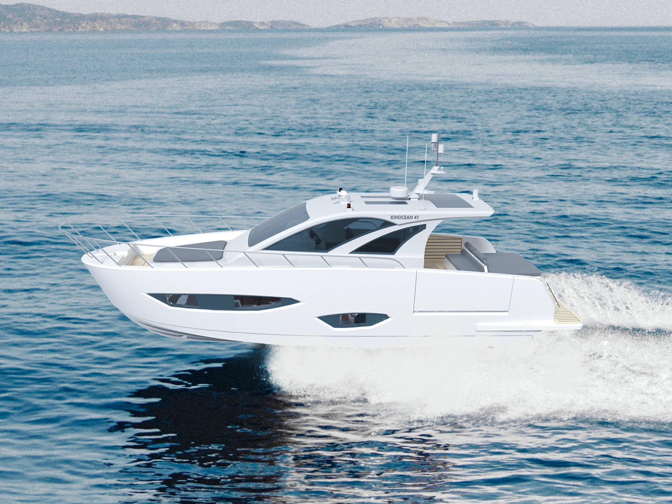 Kinocean SY-410 41ft luxury sport yacht underway